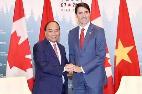thu tuong nguyen xuan phuc hoi dam voi thu tuong canada