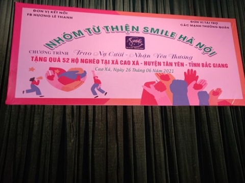 nhom thien nguyen smile chung tay ung ho nguoi ngheo huyen tan yen tinh bac giang