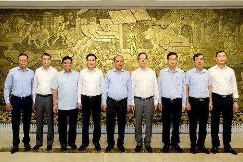 thu tuong chinh phu lam viec voi ban kinh te trung uong