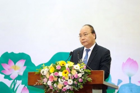 thu tuong nguyen xuan phuc du hoi nghi ve bao ve va phat huy gia tri di san van hoa viet nam