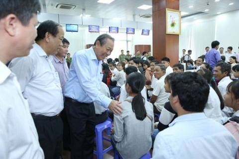 pho thu tuong truong hoa binh lam viec voi lanh dao chu chot tinh quang nam ve cong tac cai cach hanh chinh