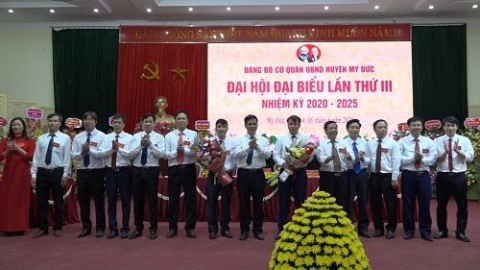 dai hoi dai bieu dang bo huyen my duc lan thu xxiv nhiem ky 2020 2025