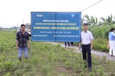 ha nam khuyen khich san xuat nong nghiep theo kinh te tuan hoan