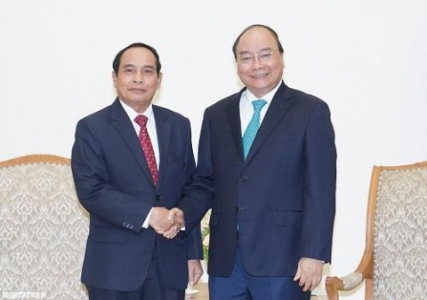 thu tuong nguyen xuan phuc tiep pho thu tuong lao bounthong chithmany sang tham chinh thuc viet nam