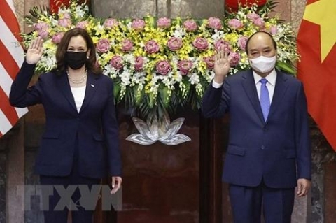 chu tich nuoc nguyen xuan phuc tiep pho tong thong hoa ky kamala harris