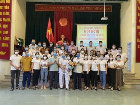 huyen my duc ha noi on dinh tinh hinh phong dich covid 19 tren dia ban xa huong son