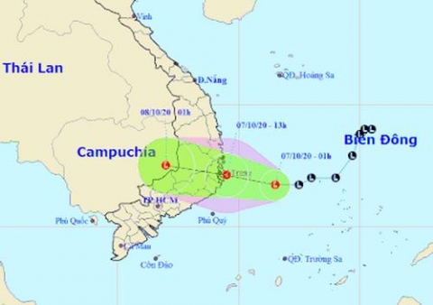 ap thap nhiet doi do bo vao vung bien phu yen khanh hoa gio giat cap 8