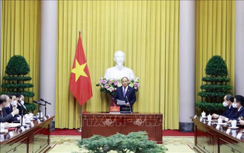 chu tich nuoc nguyen xuan phuc giao nhiem vu cho cac tan dai su