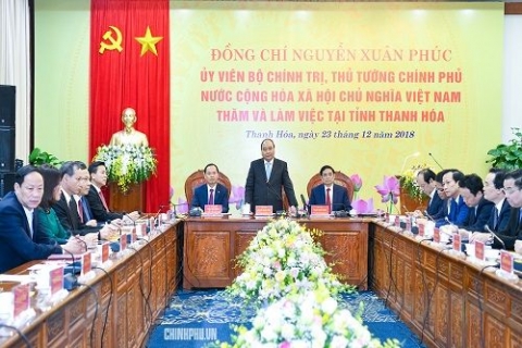 thu tuong lam viec voi lanh dao chu chot tinh thanh hoa