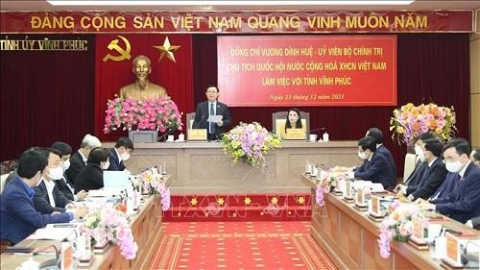 chu tich quoc hoi vuong dinh hue lam viec tai vinh phuc