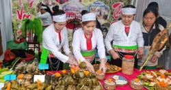Ngày hội văn hóa, ẩm thực dân tộc xã Tiến Xuân tái hiện đám cưới người Mường
