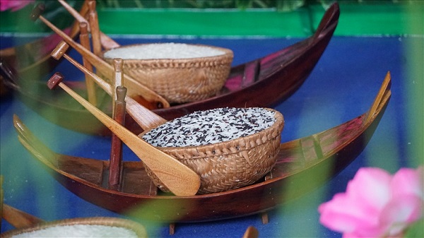 Một góc trưng bày tại Festival Lúa gạo Việt Nam lần thứ V