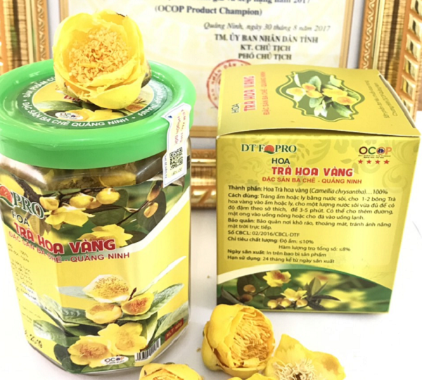 Trà Hoa Vàng Ba Chẽ - sản phẩm được yêu thích tại Hội chợ OCOP Quảng Ninh