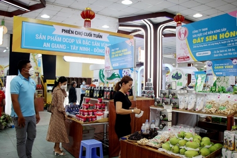 An Giang: Phiên chợ cuối tuần sản phẩm đặc trưng và OCOP diễn ra từ ngày 28/4- 1/5