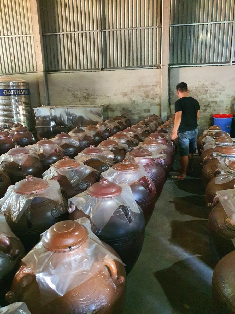 Xưởng ngâm ủ, nấu Rượu sim rừng của Công ty Cổ phần Sim Rừng Phú Quốc