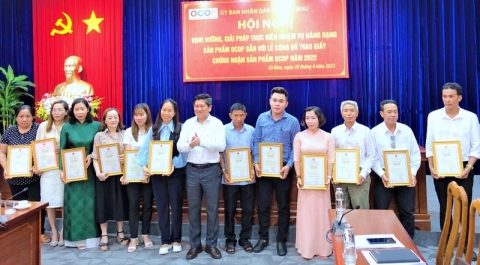 Cà Mau: rà soát, đề xuất nâng hạng sản phẩm OCOP  trong năm 2023