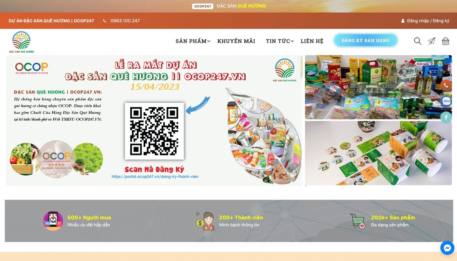 Ho Chi Minh City: E-commerce website OCOP247.VN grand opening
