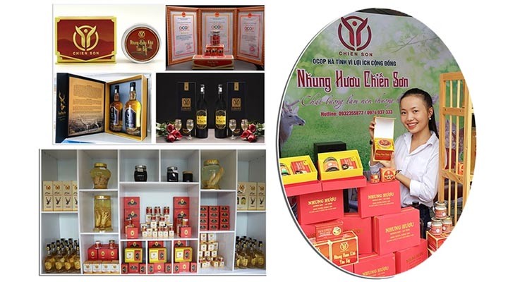 Các sản phẩm OCOP từ nhung hươu gắn với phát triển cộng đồng