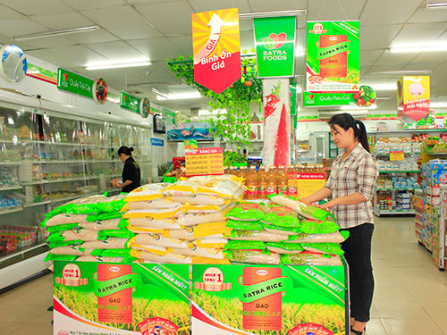 Gạo An Giang đã có mặt tại các siêu thị của hàng tiện lợi