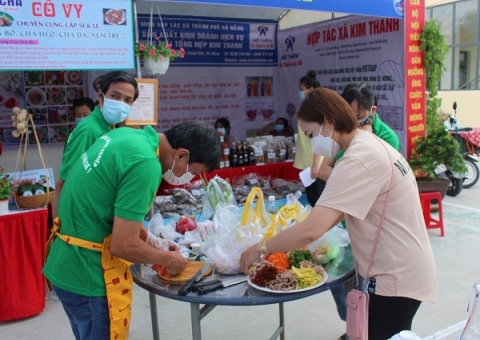 Đà Nẵng: Khai mạc Phiên chợ Nông sản và hàng thủ công mỹ nghệ năm 2021 của Hội Nông dân quận Thanh Khê