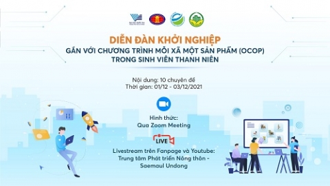 Khai mạc diễn đàn khởi nghiệp gắn với OCOP trong thanh niên, sinh viên